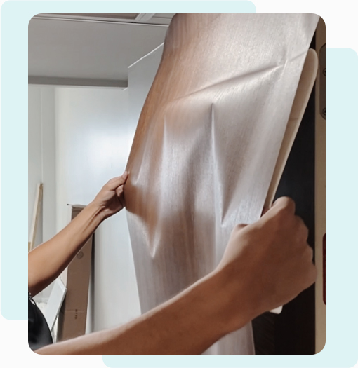 applying vinyl image